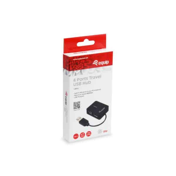 Equip 128952 interface hub USB 2.0 480 Mbit/s Zwart - Afbeelding 3