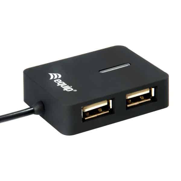 Equip 128952 interface hub USB 2.0 480 Mbit/s Zwart - Afbeelding 4