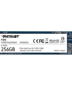 Patriot P300P256GM28 P300 SSD, 256GB, M.2 2280, PCIe NVMe Gen3 x 4, 1700/1100 MB"s, 290K IOPS, 2W