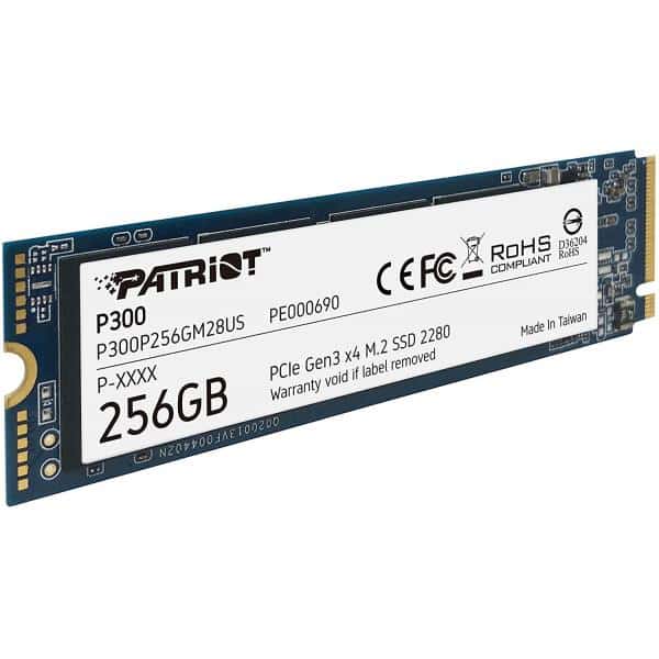 Patriot P300P256GM28 P300 SSD, 256GB, M.2 2280, PCIe NVMe Gen3 x 4, 1700/1100 MB"s, 290K IOPS, 2W - Afbeelding 3