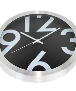 NXT clock 13803 Big Numbers, Ø35 cm, Wall, Black