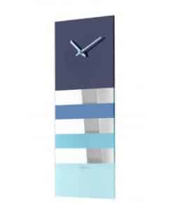 NeXtime klok 2855bl Bold Stripes, 38x19 cm, Wall, Blue - Afbeelding 4