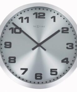 NeXtime klok 2906zw Mercure, Ø25 cm, Wall, Silver