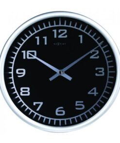 NeXtime klok 2953 Blacky, Ø 25 cm, Wall, Black