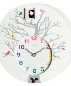 NeXtime klok 2998wi Cuckoo Round, 30x10 cm, Wall, White