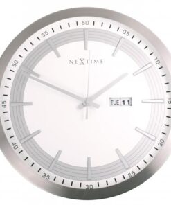 NeXtime klok 3009 Captain, Ø44 cm, Wall, White