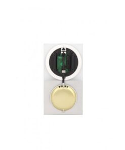 NeXtime klok 3028 OP Clock, 16x30.2 cm, Wall, Glass, Silver - Afbeelding 4