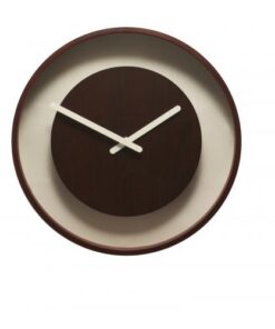 NeXtime klok 3046br Wood Loop, Ø30 cm, Wall, Dark wood