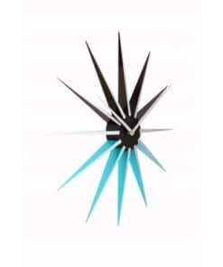 NeXtime klok 3051bl Nova, Ø50 cm, Wall, Black/ Blue