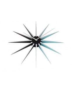 NeXtime klok 3051bl Nova, Ø50 cm, Wall, Black/ Blue - Afbeelding 5