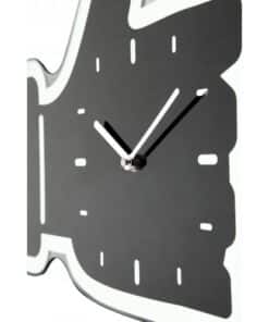 NeXtime klok 3072zw Thumbs up, 40.5x41.cm, Wall, Black/ Silver - Afbeelding 4