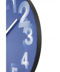 NeXtime klok 3077bl 3D, Ø39.5 cm, Wall, Blue/ White - Afbeelding 3