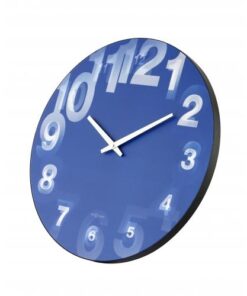 NeXtime klok 3077bl 3D, Ø39.5 cm, Wall, Blue/ White - Afbeelding 5