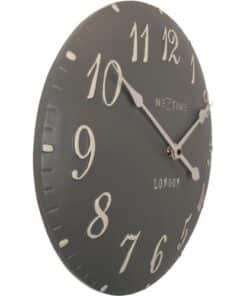 NeXtime klok 3084gs London Arabic, Ø34.5cm, Wall, Gray/ White - Afbeelding 2
