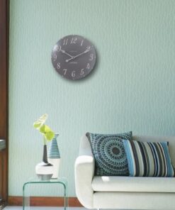 NeXtime klok 3084gs London Arabic, Ø34.5cm, Wall, Gray/ White - Afbeelding 4
