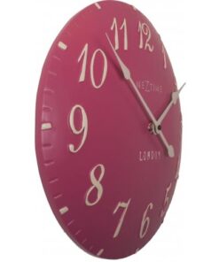 NeXtime klok 3084rz London Arabic, Ø34.5 cm, Wall, Pink/ White - Afbeelding 2