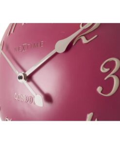 NeXtime klok 3084rz London Arabic, Ø34.5 cm, Wall, Pink/ White - Afbeelding 3