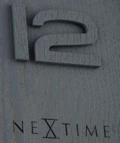 NeXtime klok 3096gs Wood Medium, Ø35.5 cm, Wall, Gray - Afbeelding 5