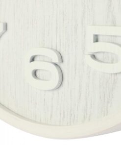 NeXtime klok 3096wi Wood Medium, Ø35.5 cm,Wall, White - Afbeelding 2