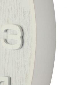 NeXtime klok 3096wi Wood Medium, Ø35.5 cm,Wall, White - Afbeelding 3