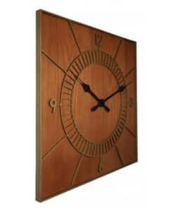 NeXtime klok 3112br Wood Square, 50x50 cm, Wall, Brown - Afbeelding 2