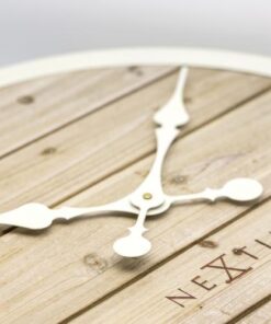NeXtime klok 3134wi Plank, Ø50 cm, Wall, White - Afbeelding 3