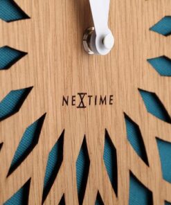 NeXtime klok 3149tq Sun Large, Ø50 cm, Wall, Turqoise - Afbeelding 3