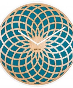 NeXtime klok 3150tq Sun Small, Ø35 cm, Wall, Turqoise