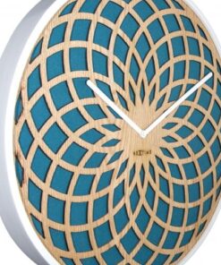NeXtime klok 3150tq Sun Small, Ø35 cm, Wall, Turqoise - Afbeelding 2