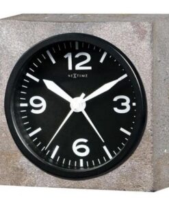 NeXtime klok 5167 Real Time Heavy Metal, 9.5x9.5x3.2 cm, Wall, Gray