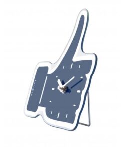 NeXtime klok 5185bl Mini Thumbs Up, 20.5x21, Wall, Blue/ Silver - Afbeelding 2
