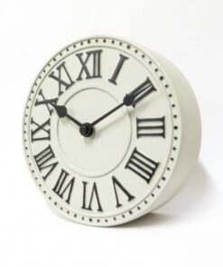 NeXtime klok 5187wi London Table, Ø16 cm, Wall, White/ Black+B32 - Afbeelding 2