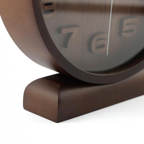 NeXtime klok 5192gs Wood Wood Small, 22x20 cm, Wall, Wood, Gray - Afbeelding 4