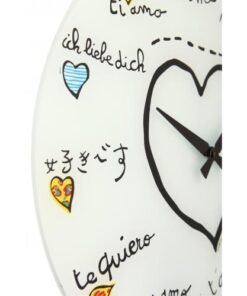 NeXtime klok 8030 Loving You, Ø43 cm, Wall, White/ Multi-color - Afbeelding 4