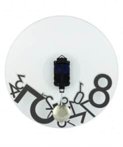 NeXtime klok 8115 Dropped, Ø43 cm, Wall, Silver - Afbeelding 2