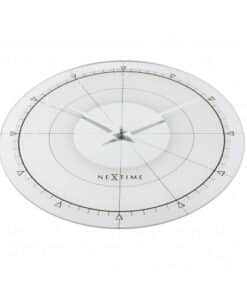 NeXtime klok 8125 Fancy Round, Ø43 cm, Wall, White/Silver - Afbeelding 3