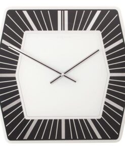 NeXtime klok 8128zw Hexagon, 43x43 cm, Wall, White
