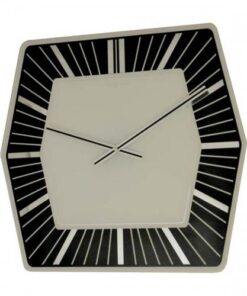 NeXtime klok 8128zw Hexagon, 43x43 cm, Wall, White - Afbeelding 2