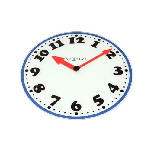 NeXtime klok 8151 Boy, Ø43 cm, Wall, White/ Blue/ Black/ Red - Afbeelding 5