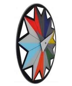 NeXtime klok 8163 Circus, Ø43 cm, Wall, Black/ Multi-color - Afbeelding 2