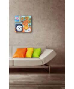 NeXtime klok 8170 Go van Go, 43x43 cm, Wall, Multi-color - Afbeelding 2