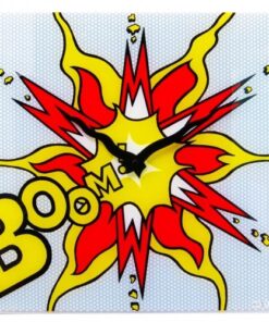 NeXtime klok 8173 Boom, 43x43 cm, Wall,Red/ Yellow/ White - Afbeelding 2