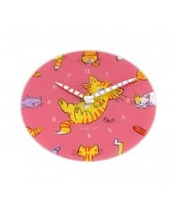 NeXtime klok 8810 Tickle My Tummy, Ø30 cm, Wall, Pink/ Multi-color - Afbeelding 2