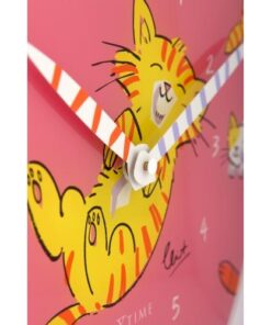 NeXtime klok 8810 Tickle My Tummy, Ø30 cm, Wall, Pink/ Multi-color - Afbeelding 4