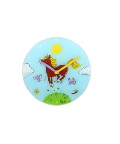 NeXtime klok 8812 Jump for joy, Ø30 cm, Wall, Blue/ Multi-color