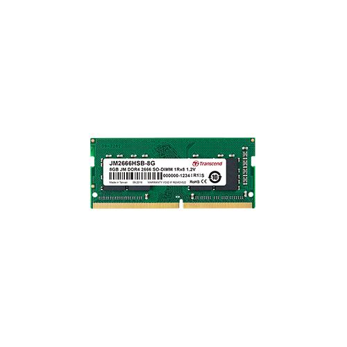 Transcend JM2666HSE-16G JetRam Memory, 16GB, DDR4, 2666 Mhz, SO-DIMM, 1Rx8, 2Gx8, CL19, 1.2V