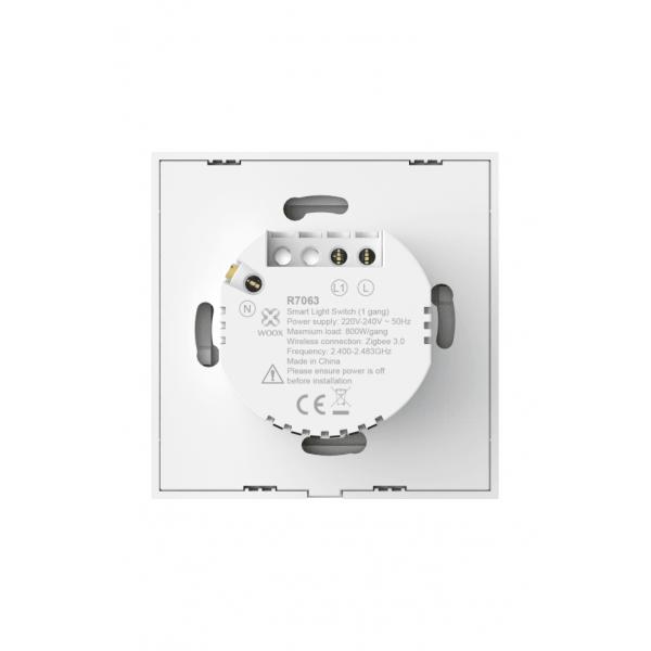 WOOX R7063 Smart wall light switch, WiFi 2.4Ghz, Schuko, - Afbeelding 2