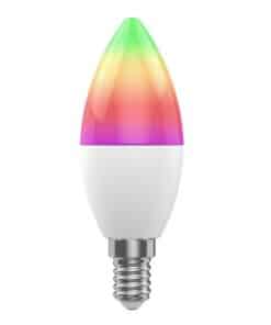 WOOX R9075 Smart RGB LED Bulb, WiFi, E14, CCT, Google Assistant & Amazon Alexa