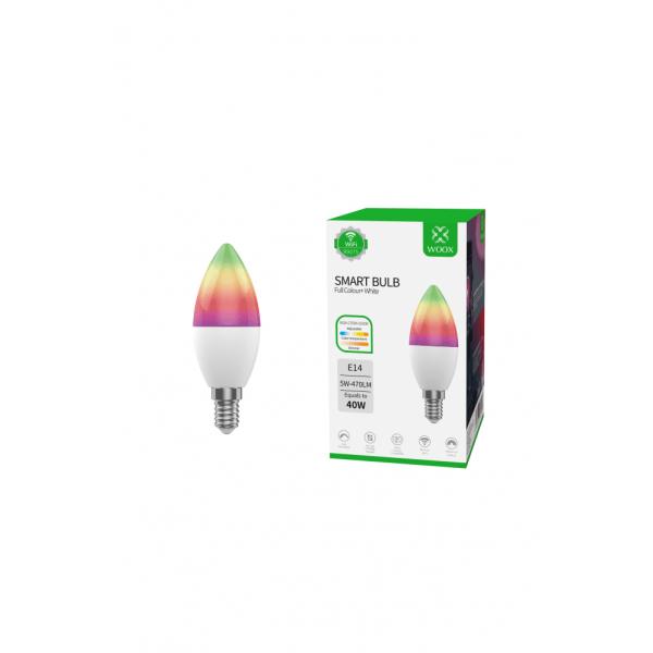 WOOX R9075 Smart RGB LED Bulb, WiFi, E14, CCT, Google Assistant & Amazon Alexa - Afbeelding 5