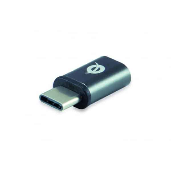 Conceptronic DONN05G tussenstuk voor kabels USB 2.0 Type-C USB 2.0 Micro Zwart - Afbeelding 3